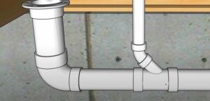 vent size for toilet sink and shower