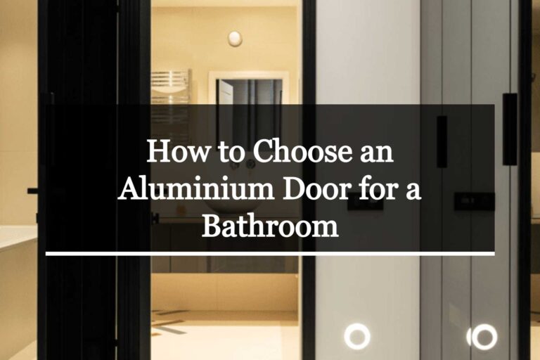 How to Choose an Aluminium Door for a Bathroom